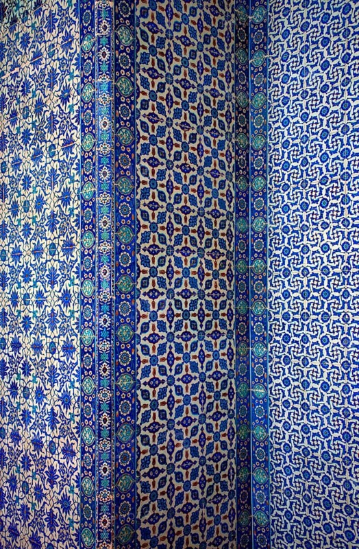 Iznik tiles in Ruestem Pasa Mosque
