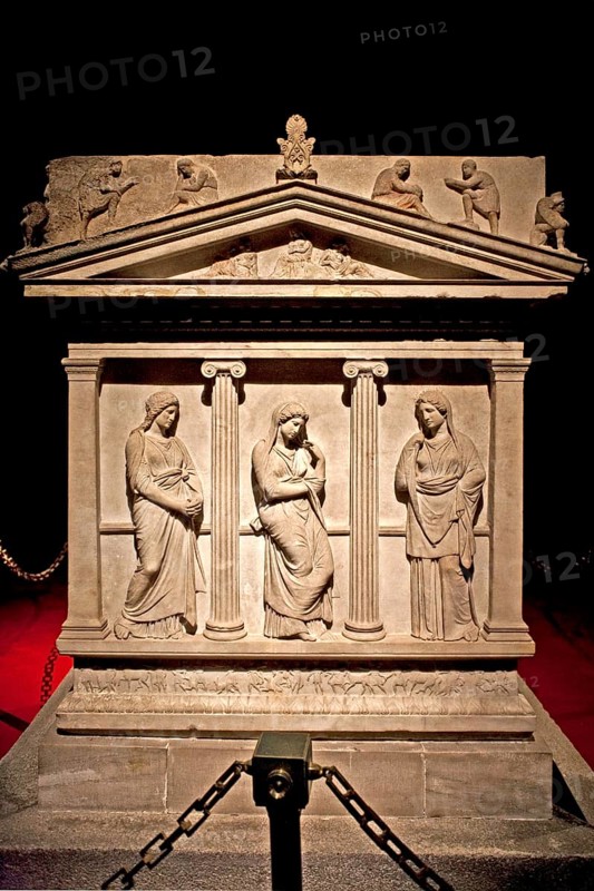 Wailing woman sarcophagus from the royal necropolis of Sidon