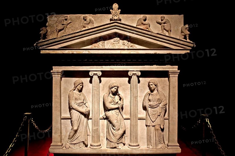 Wailing woman sarcophagus from the royal necropolis of Sidon