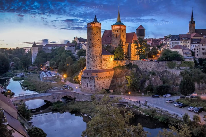 City panorama with tower Alte Wasserkunst