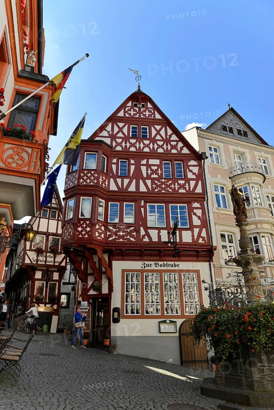 The historic Bernkastel market square