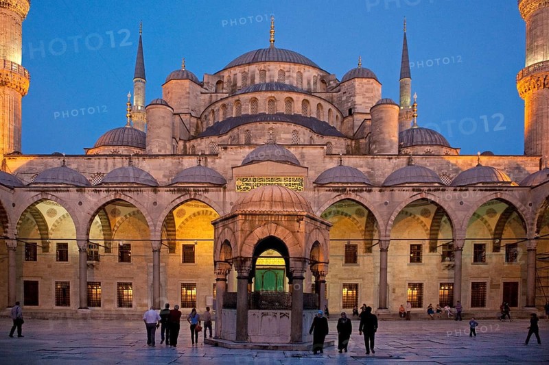 Blue Mosque by night