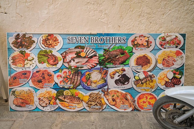 Menu Restaurant