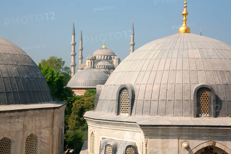 View from Hagia Sophia to Blue Mosque