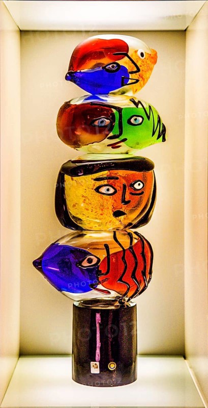 Art sculpture made of glass