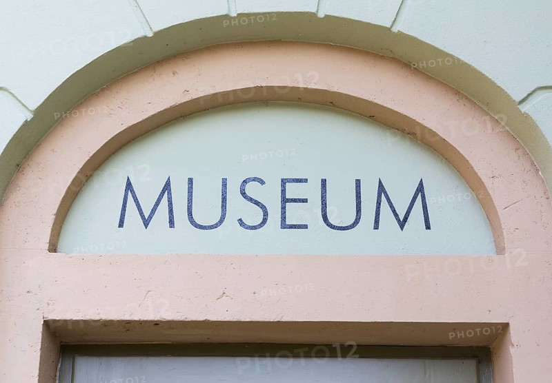 MUSEUM lettering above the entrance door to the Karrasburg Town Museum