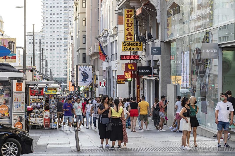 People strolling