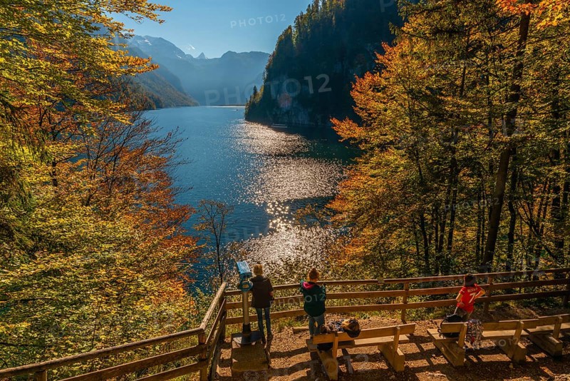 View of Koenigssee from the painter's corner