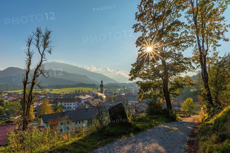 Reit im Winkl climatic health resort with St. Pancratius parish church
