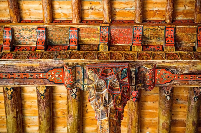 Largest wooden pillared mosque in Turkey