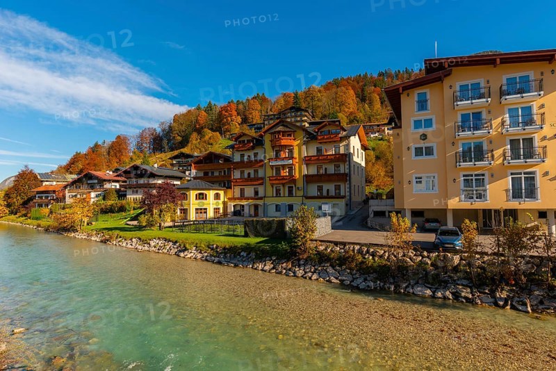 Pensions and hotels on the Berchtesgadener Ache