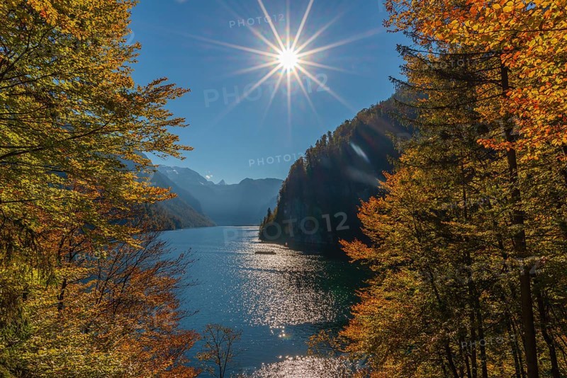 View of Koenigssee from the painter's corner