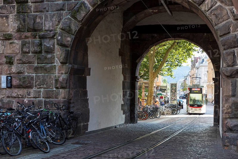 Tram crossing the Martinstor