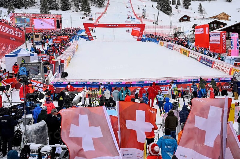 Ski World Cup finish area