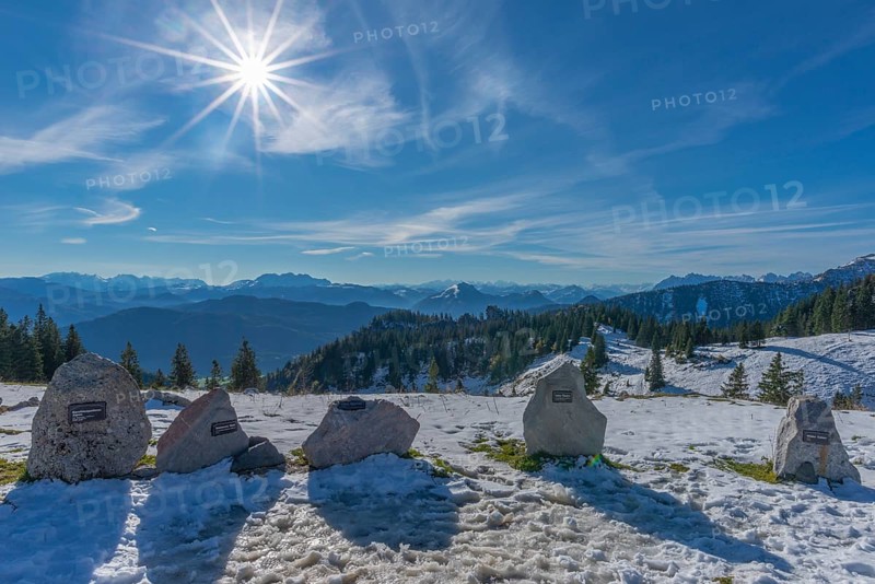 Alpine panorama from the Kampenwand Panorama Trail