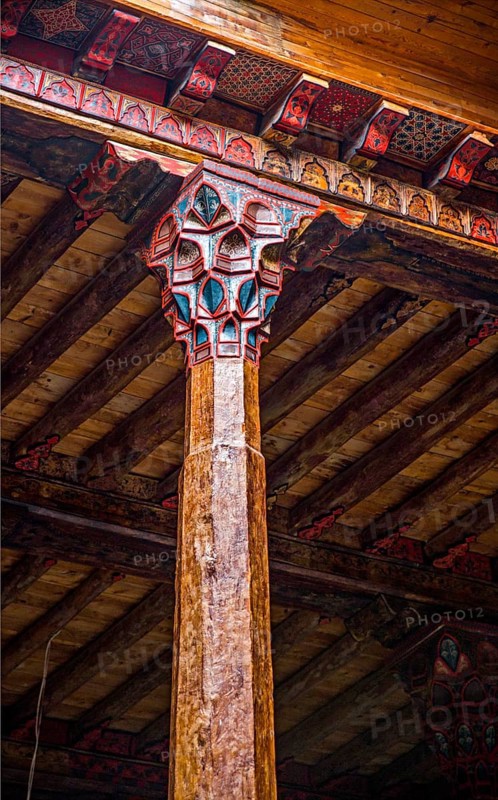 Largest wooden pillared mosque in Turkey