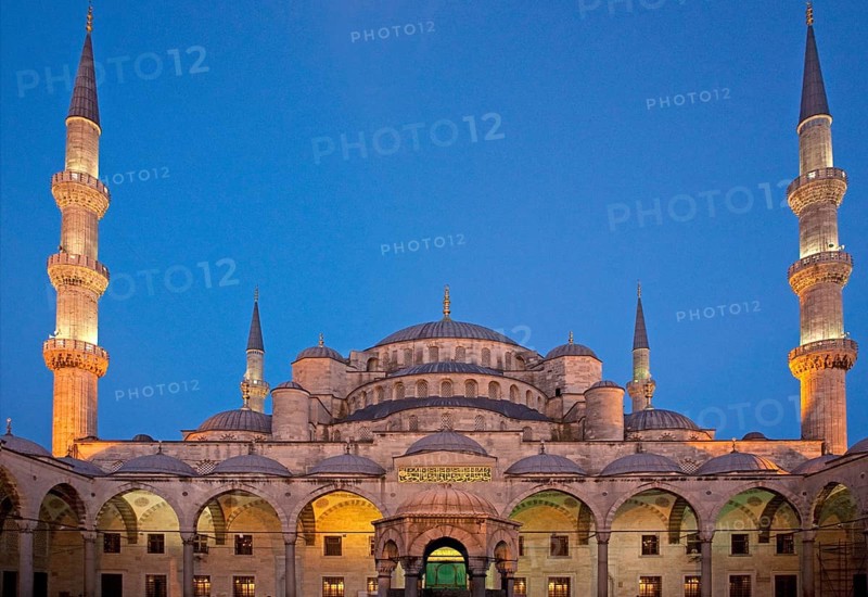 Blue Mosque by night