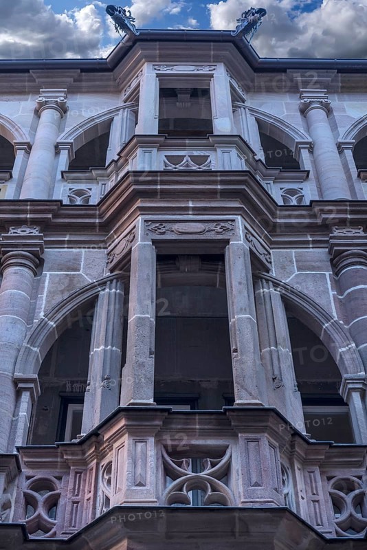 Part of the courtyard of the former Pellerhaus