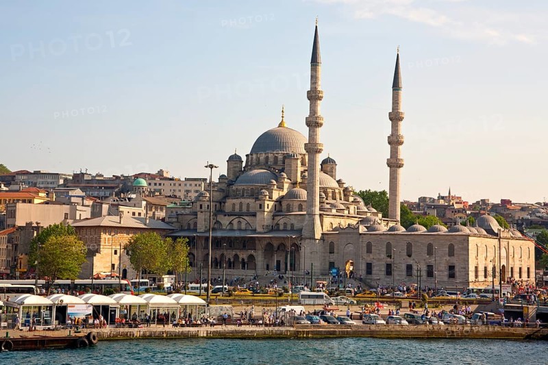 View from Galata Bridge to New Mosque