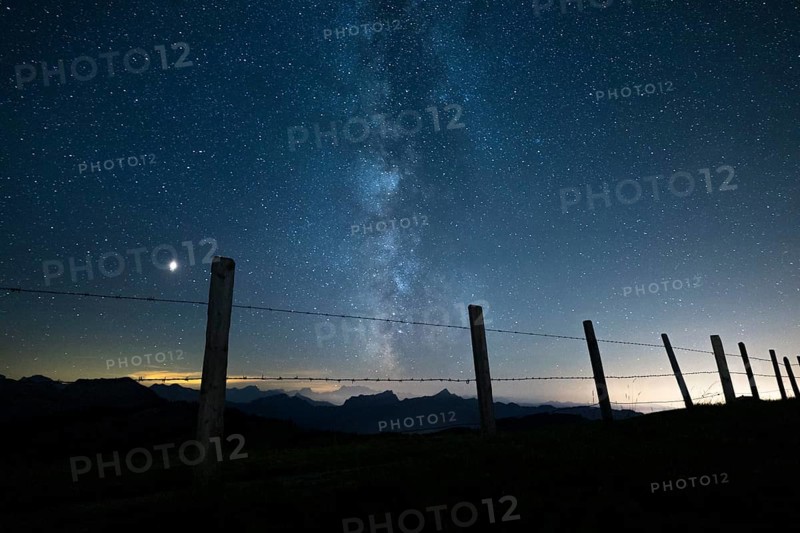 Milky Way on a clear night on the Hochalp