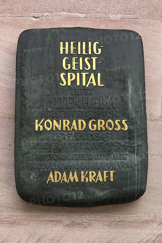 Information board at the former Heilig-Geist-Spital