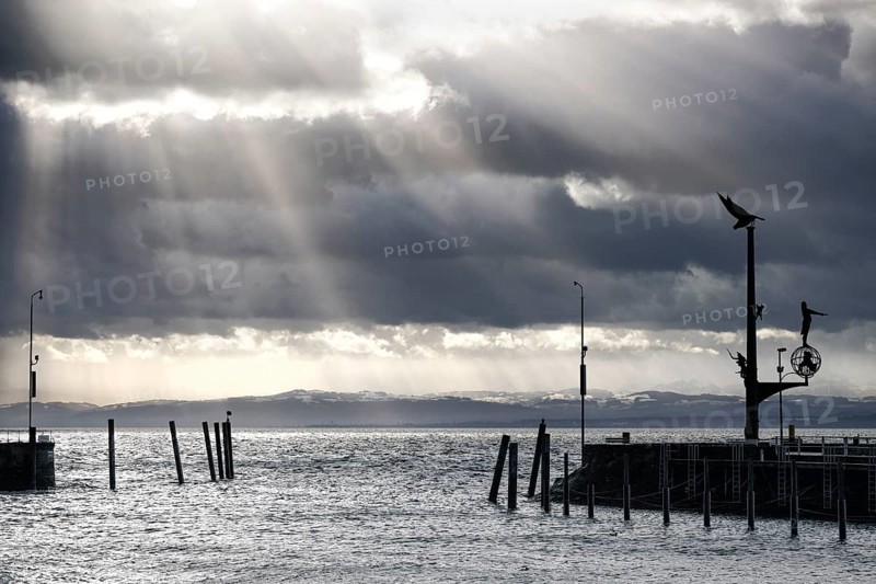 Storm Lolita moves across Lake Constance