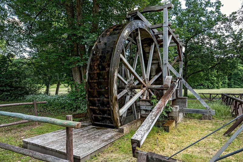 Historic water wheel