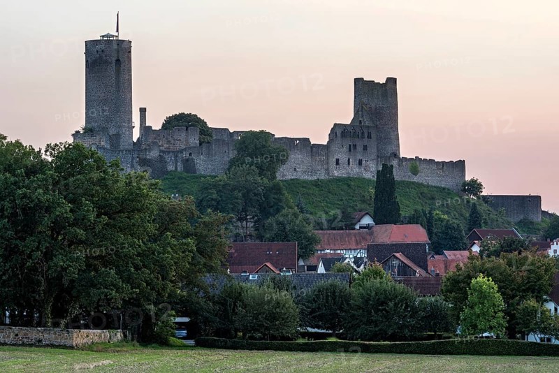 Ruins of the medieval Stauferburg Muenzenberg