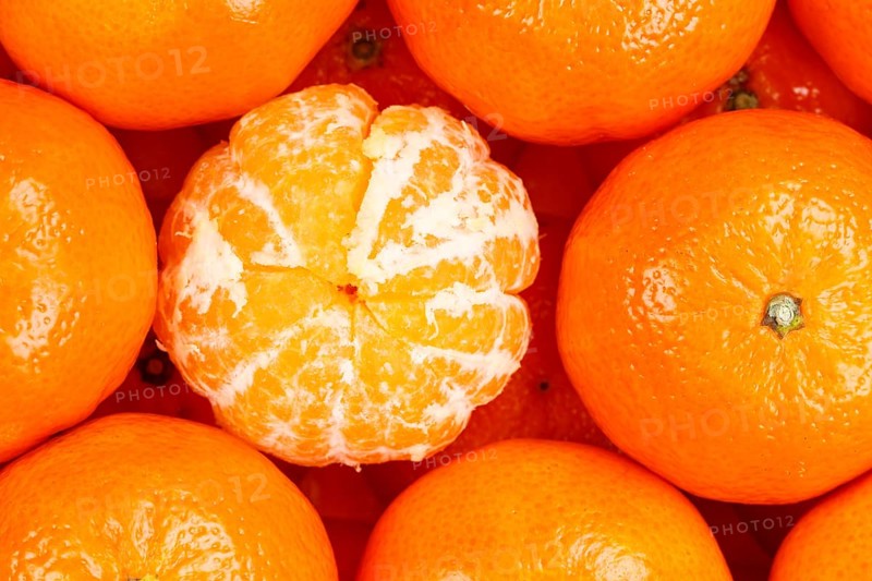 Mandarin Clementine Fruit Mandarin Clementine Fruit from above