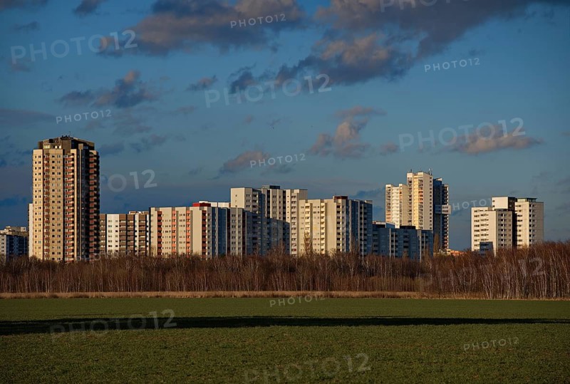 View of the residential buildings of Gropiusstadt
