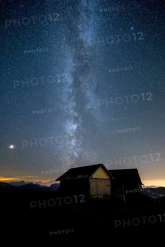 Milky Way on a clear night on the Hochalp