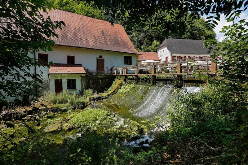 Wimsen mill on the river course of the Ach river
