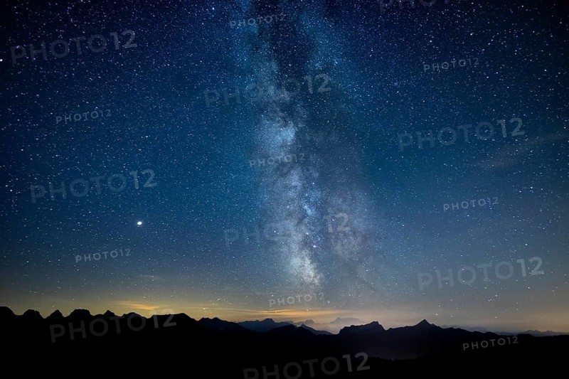 Milky Way on a clear night on the Hochalp