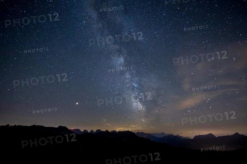 Milky Way on a clear night on the Hochalp