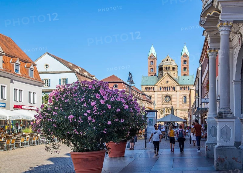 Maximilianstrasse with view of Speyer Cathedral