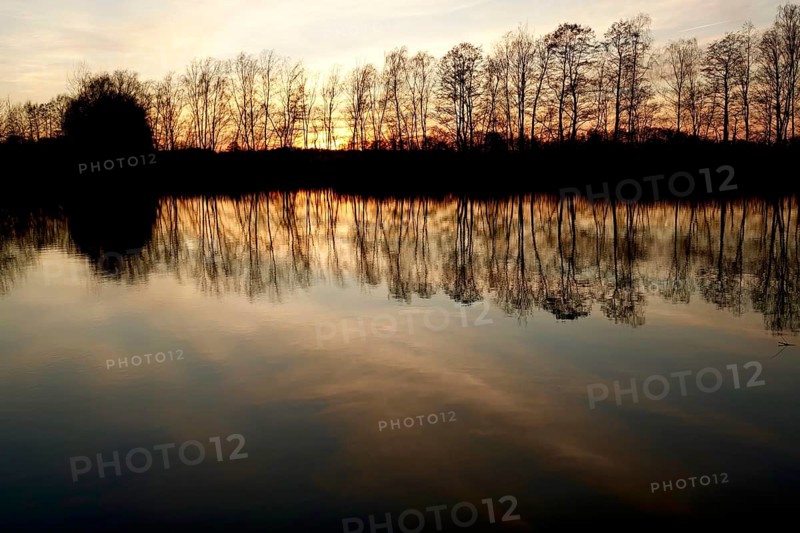 Evening mood at the lake