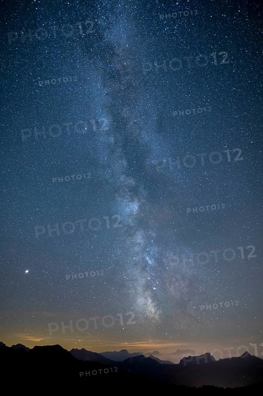 Milky Way on a clear night on the Hochalp