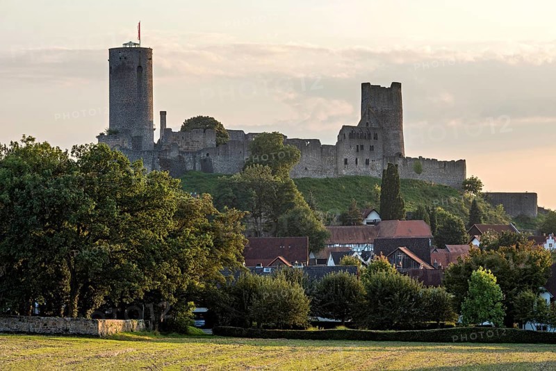 Ruins of the medieval Stauferburg Muenzenberg