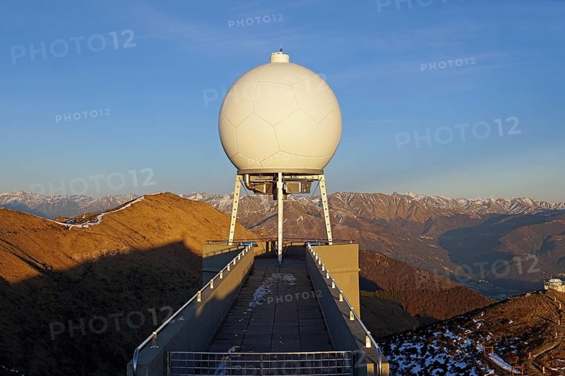 MeteoSwiss weather radar on Monte Lema
