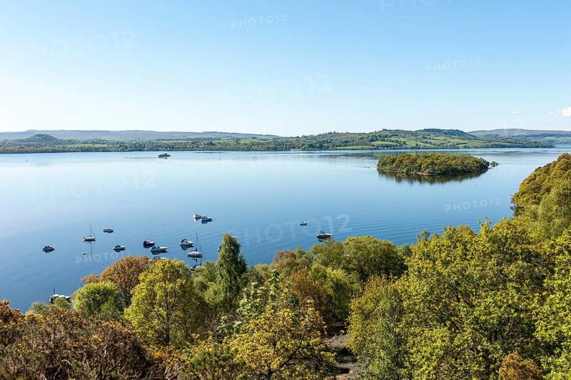 View west over Loch Lomond lake
