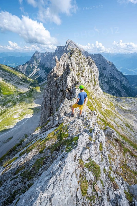 Hikers at the Lamsscharte