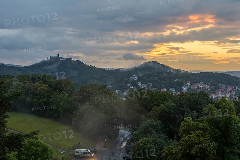 View from the Goepelskuppel of Wartburg Castle