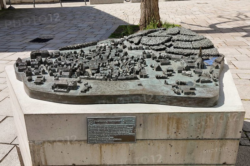Tactile model of the Blautopfstadt