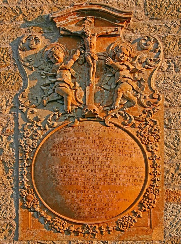Epitaph at the Catholic town parish church of St. Nicholas