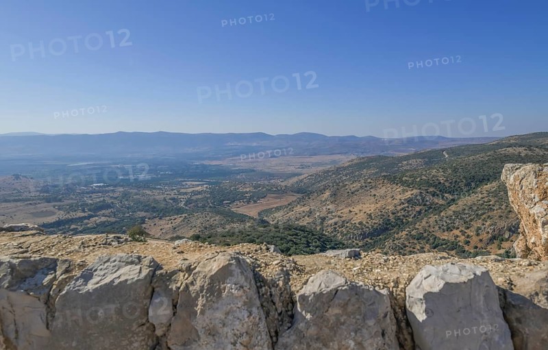 View from Nimrod Fortress of the Hula Plain