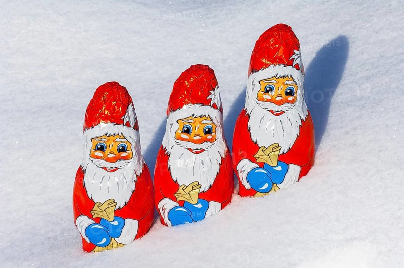 Chocolate Santas