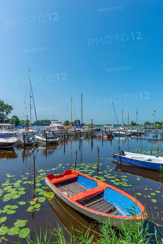 Sport boat harbour on the Treene