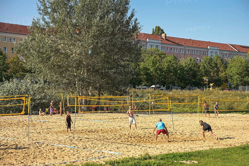 Beach volleyball courts