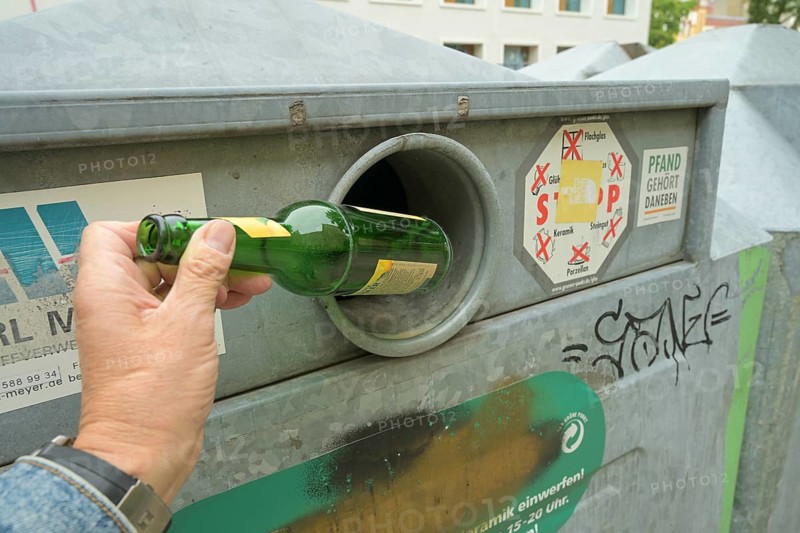 Waste glass bins