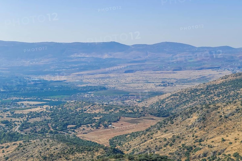 View from Nimrod Fortress of the Hula Plain